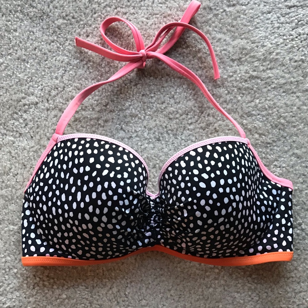 Victoria Secret Pebble Dot Swim Halter Top